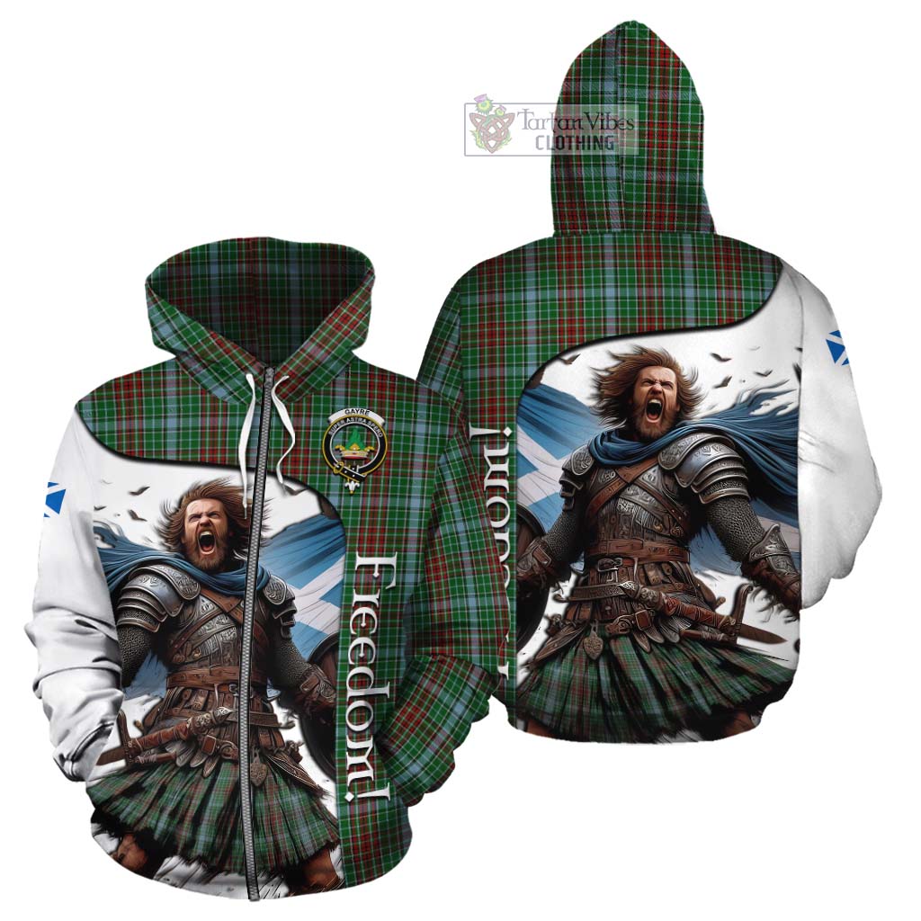 Tartan Vibes Clothing Gayre Crest Tartan Cotton Hoodie Inspired by the Freedom of Scottish Warrior
