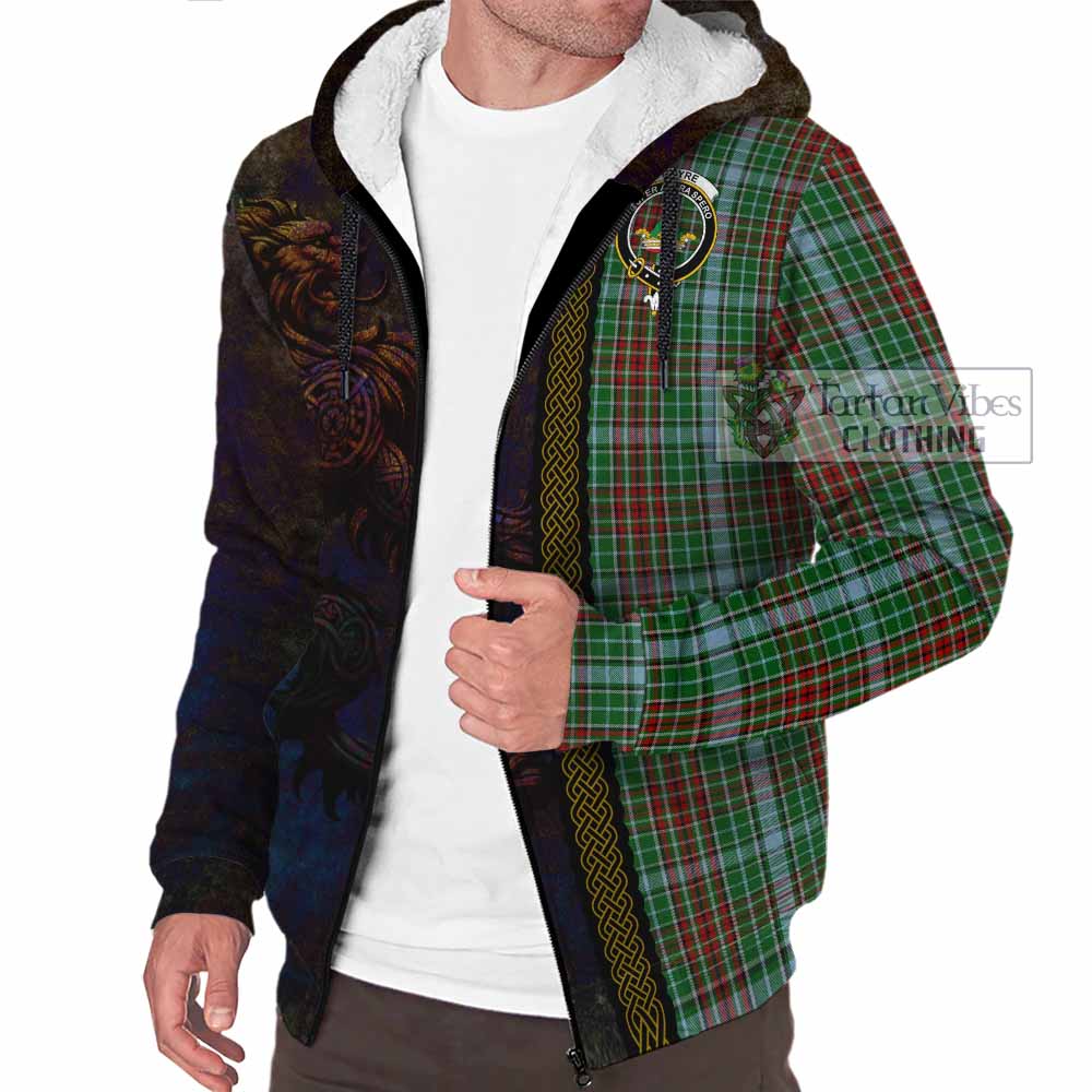 Tartan Vibes Clothing Gayre Tartan Family Crest Sherpa Hoodie Alba Gu Brath Be Brave Lion Ancient Style