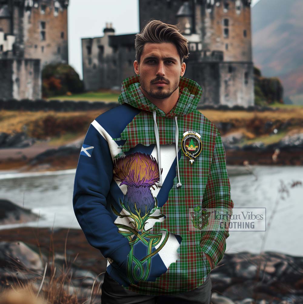 Tartan Vibes Clothing Gayre Tartan Family Crest Cotton Hoodie Scottish Thistle Celtic Inspired