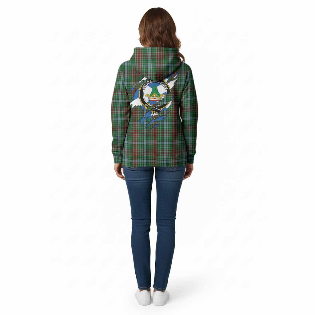 Gayre Clan Crest In Me Tartan Cotton Hoodie Scotland Flag Style