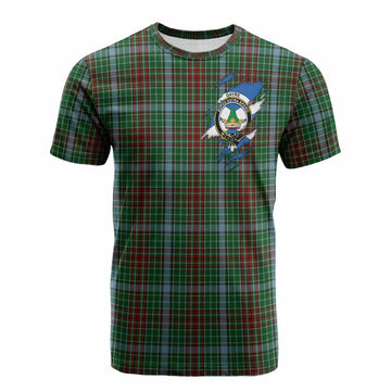 Gayre Clan Crest In Me Tartan Cotton T-shirt Scotland Flag Style