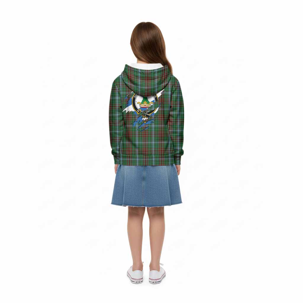 Gayre Clan Crest In Me Tartan Kid Hoodie Scotland Flag Style