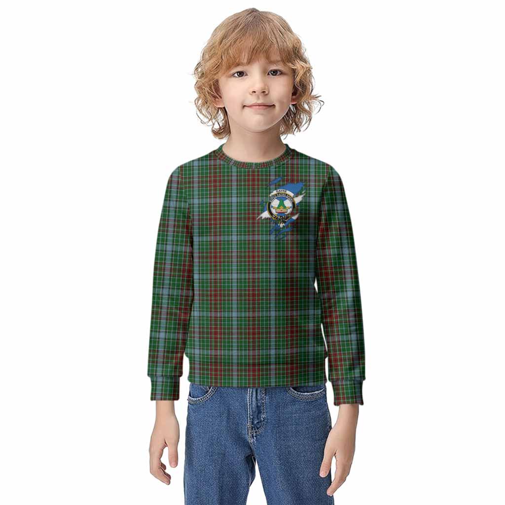 Gayre Clan Crest In Me Tartan Kid Knitted Sweatshirt Scotland Flag Style
