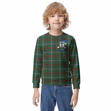Gayre Clan Crest In Me Tartan Kid Knitted Sweatshirt Scotland Flag Style