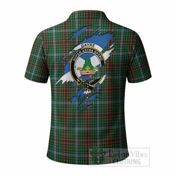 Gayre Clan Crest In Me Tartan Polo Shirt Scotland Flag Style