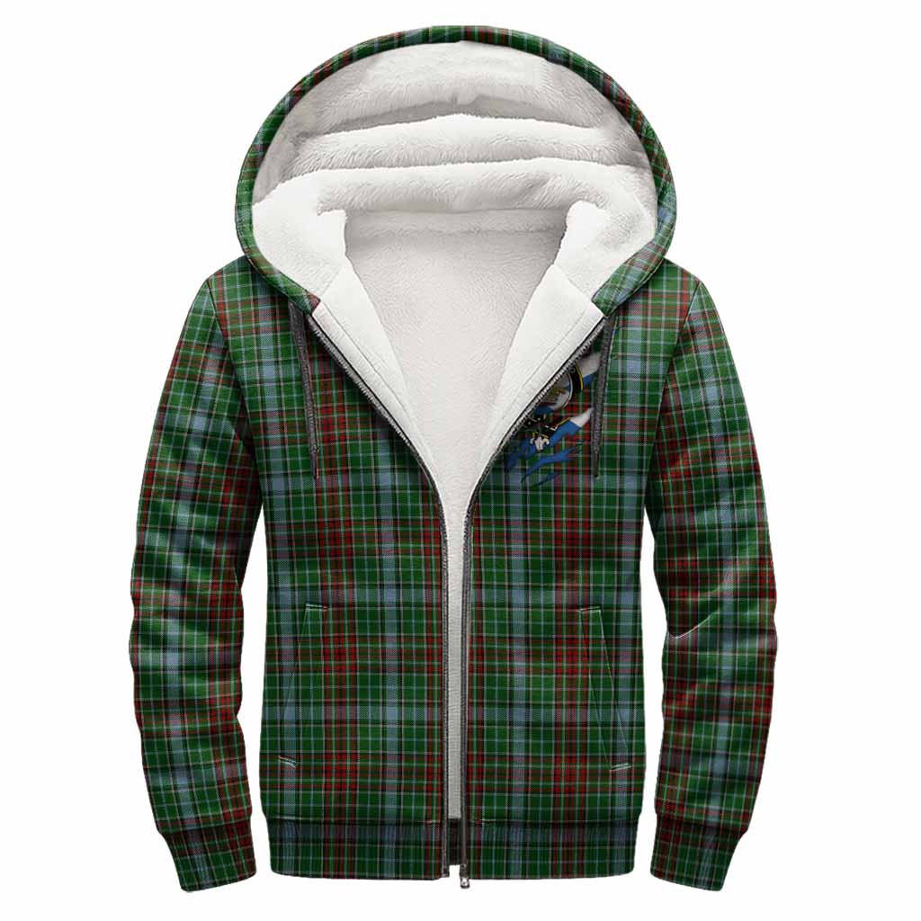 Gayre Clan Crest In Me Tartan Sherpa Hoodie Scotland Flag Style