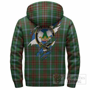 Gayre Clan Crest In Me Tartan Sherpa Hoodie Scotland Flag Style