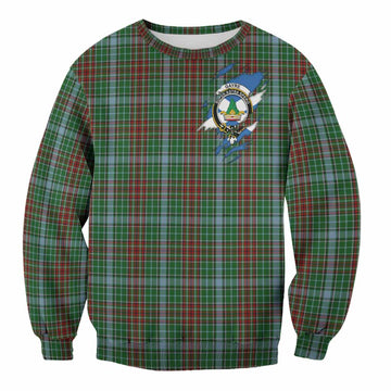 Gayre Clan Crest In Me Tartan Sweatshirt Scotland Flag Style