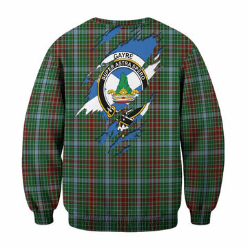 Gayre Clan Crest In Me Tartan Sweatshirt Scotland Flag Style