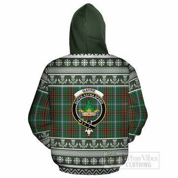Gayre Clan Tartan Christmas Cotton Hoodie with Family Crest
