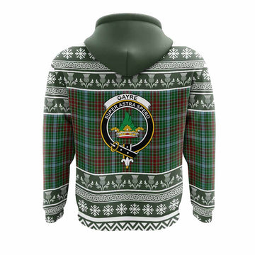 Gayre Clan Tartan Christmas Hoodie with Family Crest