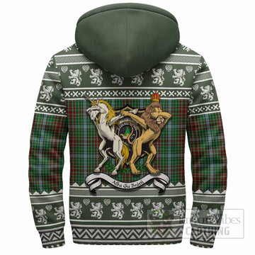 Gayre Clan Tartan Crest Christmas Fleece Hoodie Coat of Arms Funny Style