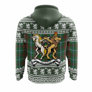 Gayre Clan Tartan Crest Christmas Hoodie Coat of Arms Funny Style