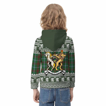 Gayre Clan Tartan Crest Christmas Kid Hoodie Coat of Arms Funny Style