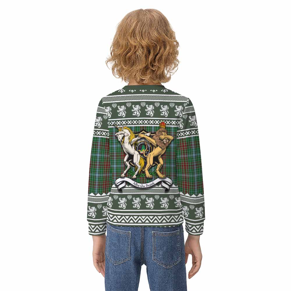 Gayre Clan Tartan Crest Christmas Kid Ugly Sweatshirt Coat of Arms Funny Style - Tartan Vibes Clothing
