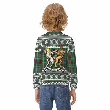 Gayre Clan Tartan Crest Christmas Kid Ugly Sweatshirt Coat of Arms Funny Style