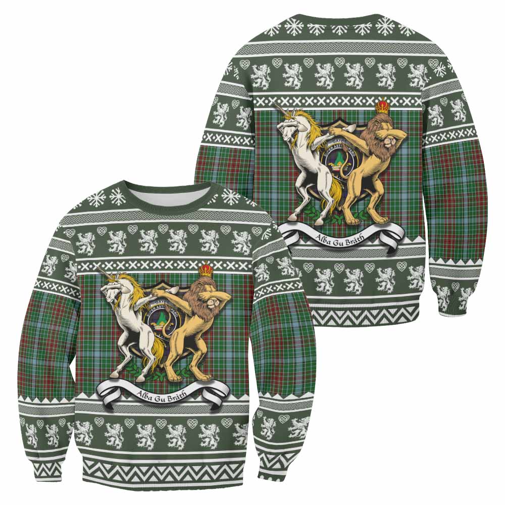 Gayre Clan Tartan Crest Christmas Sweatshirt Coat of Arms Funny Style - Tartan Vibes Clothing