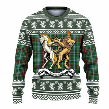 Gayre Clan Tartan Crest Christmas Ugly Sweater Coat of Arms Funny Style - Tartan Vibes Clothing