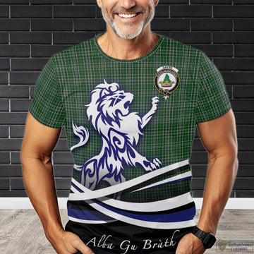 Gayre Dress Tartan T-Shirt with Alba Gu Brath Regal Lion Emblem