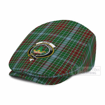 Gayre Family Crest Tartan Jeff Cap, Tartan Flat Cap