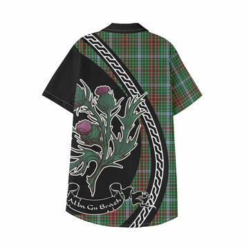 Gayre Family Crest Tartan Kid Hawaiian Shirt Alba Thistle Inspired - Tartan Vibes Clothing