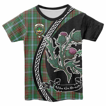 Gayre Family Crest Tartan Kid T-shirt Alba Thistle Inspired - Tartan Vibes Clothing