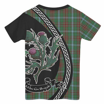 Gayre Family Crest Tartan Kid T-shirt Alba Thistle Inspired - Tartan Vibes Clothing
