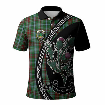 Gayre Family Crest Tartan Polo Shirt Alba Thistle Inspired