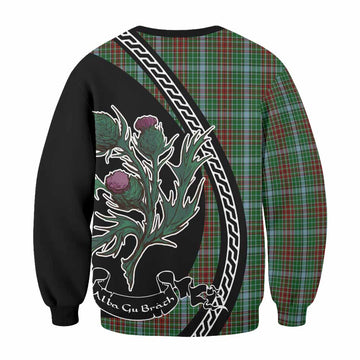 Gayre Family Crest Tartan Sweatshirt Alba Thistle Inspired