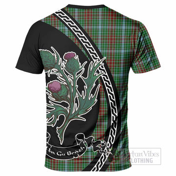 Gayre Family Crest Tartan T-Shirt Alba Thistle Inspired