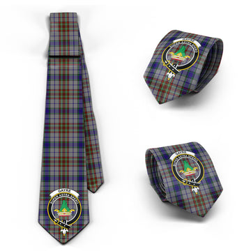 Gayre Hunting Tartan Classic Necktie with Family Crest