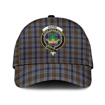 Gayre Hunting Tartan Classic Cap with Family Crest