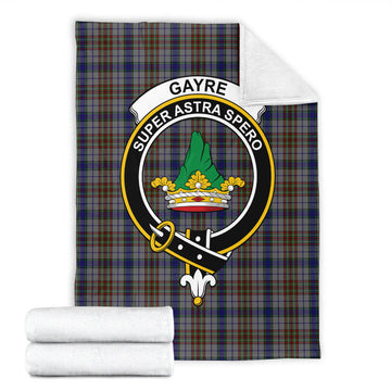 Gayre Hunting Tartan Blanket with Family Crest