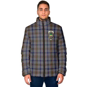 Gayre Hunting Tartan Padded Jacket with Family Crest