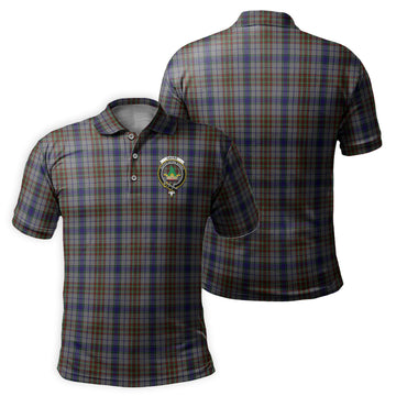 Gayre Hunting Tartan Men's Polo Shirt with Family Crest