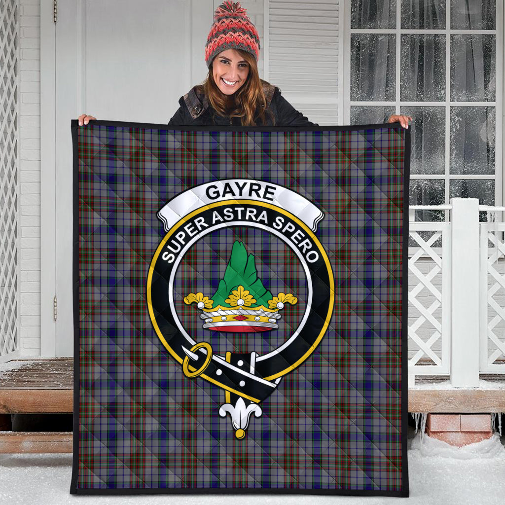 gayre-hunting-tartan-quilt-with-family-crest