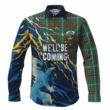 Gayre Scotland Tartan Long Sleeve Button Shirts WC2026 Football - We'll Be Coming
