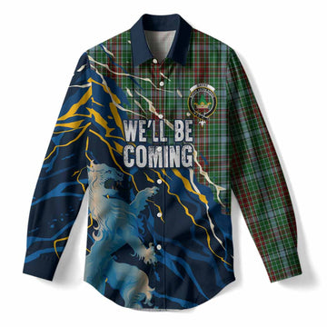 Gayre Scotland Tartan Women Casual Shirt WC2026 Football - We'll Be Coming