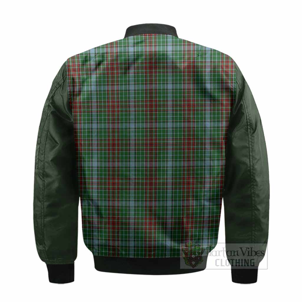 Gayre Tartan Accent Bomber Jacket with Family Crest
