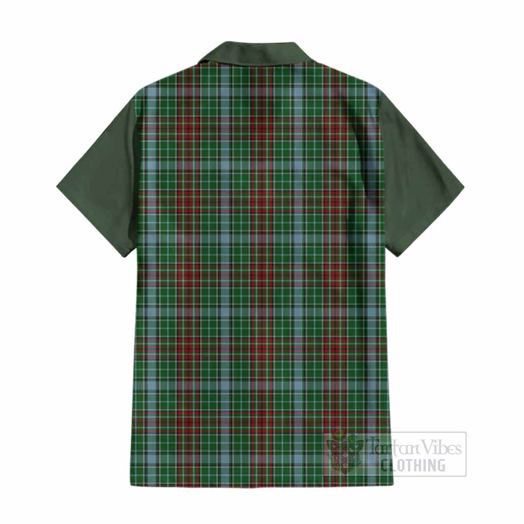 Gayre Tartan Accent Cotton Hawaiian Shirt with Family Crest