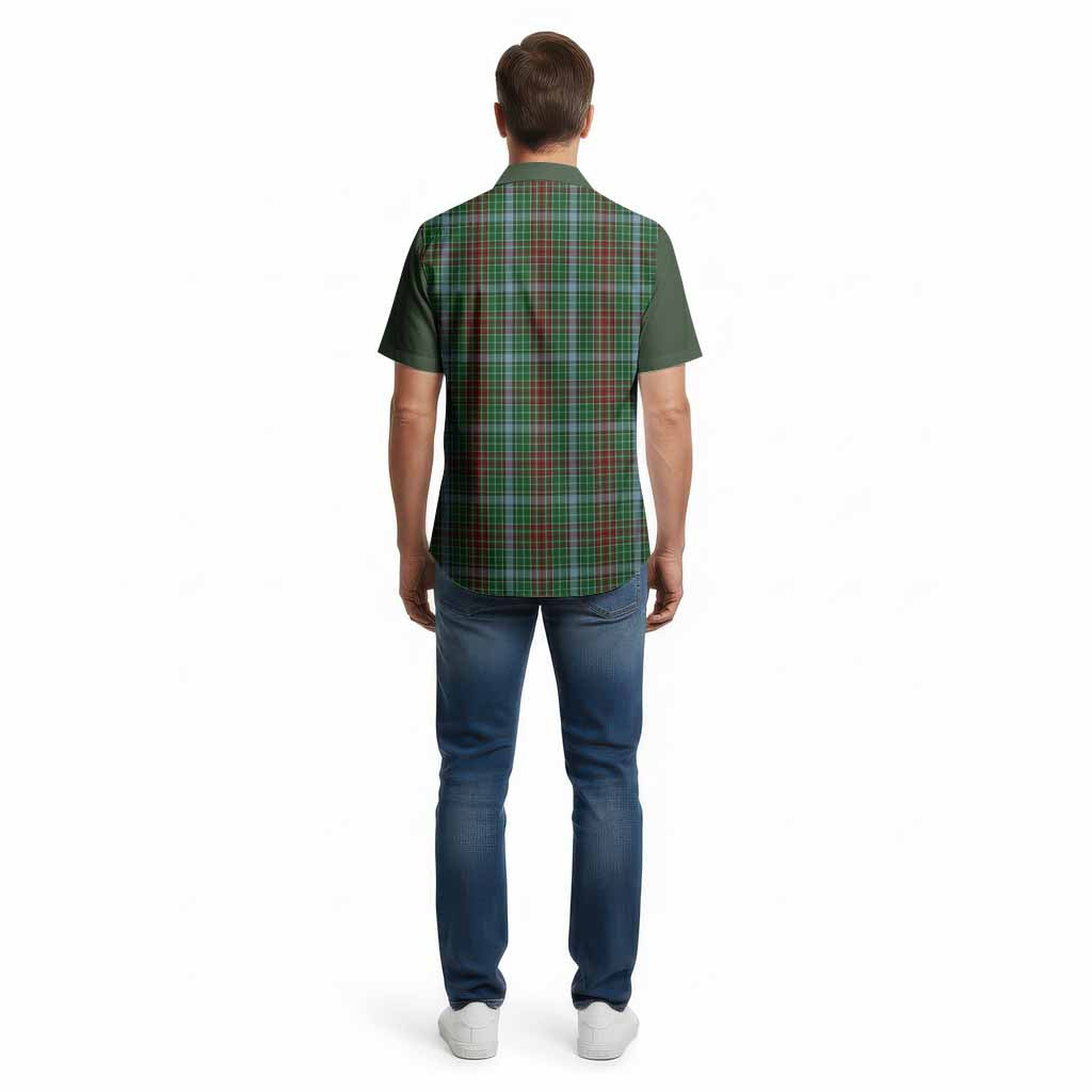 Gayre Tartan Accent Cotton Hawaiian Shirt with Family Crest