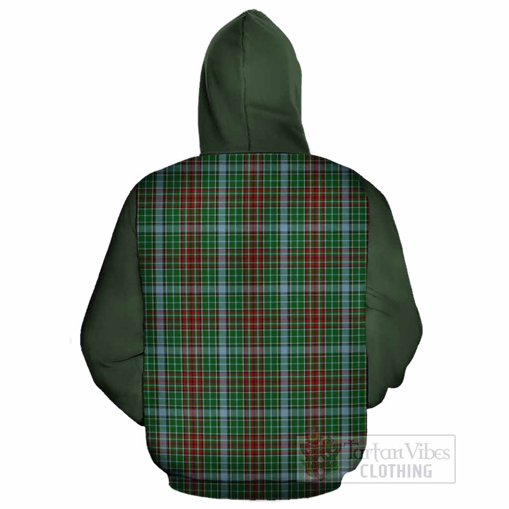 Gayre Tartan Accent Cotton Hoodie with Family Crest