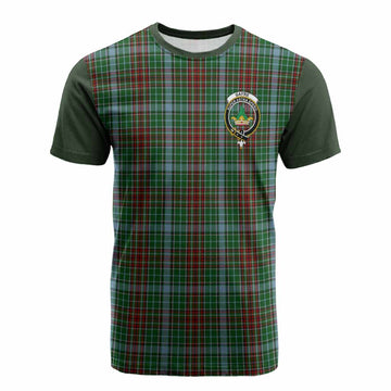 Gayre Tartan Accent Cotton T-shirt with Family Crest