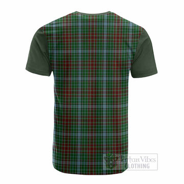 Gayre Tartan Accent Cotton T-shirt with Family Crest