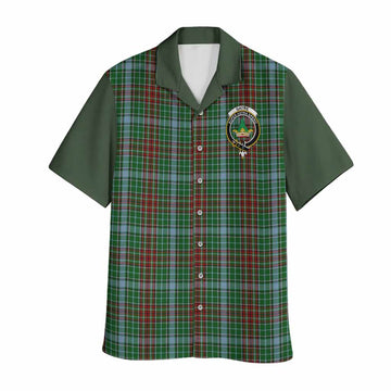 Gayre Tartan Accent Hawaiian Shirt with Family Crest