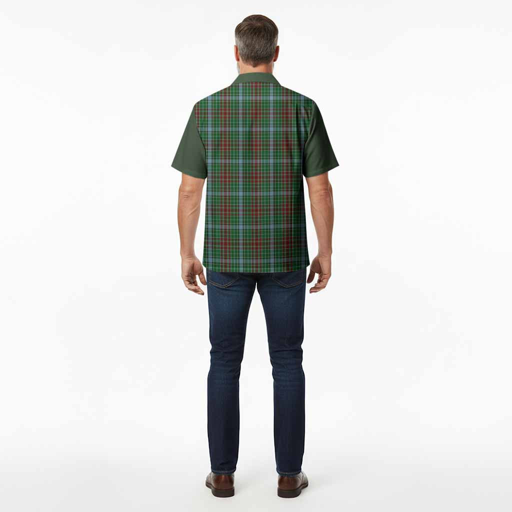 Gayre Tartan Accent Hawaiian Shirt with Family Crest