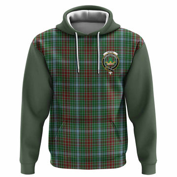 Gayre Tartan Accent Hoodie with Family Crest