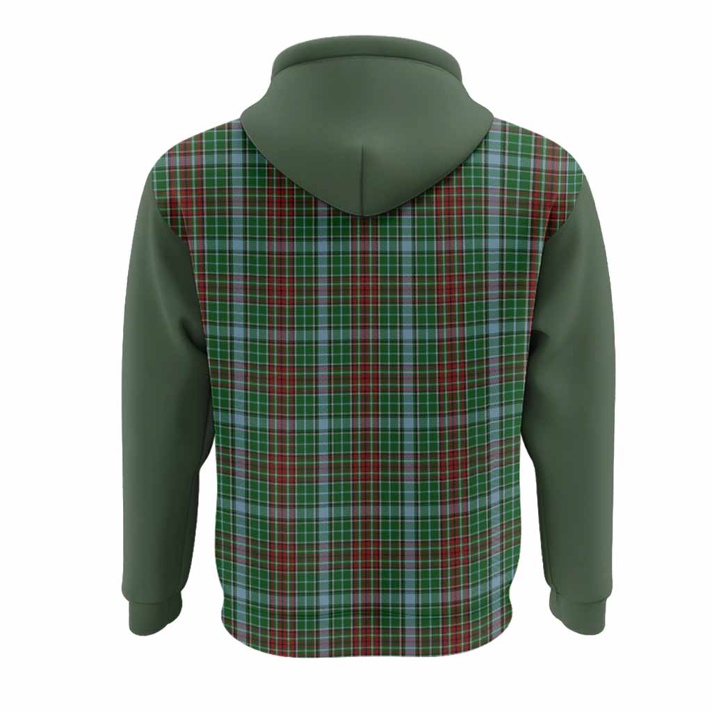 Gayre Tartan Accent Hoodie with Family Crest
