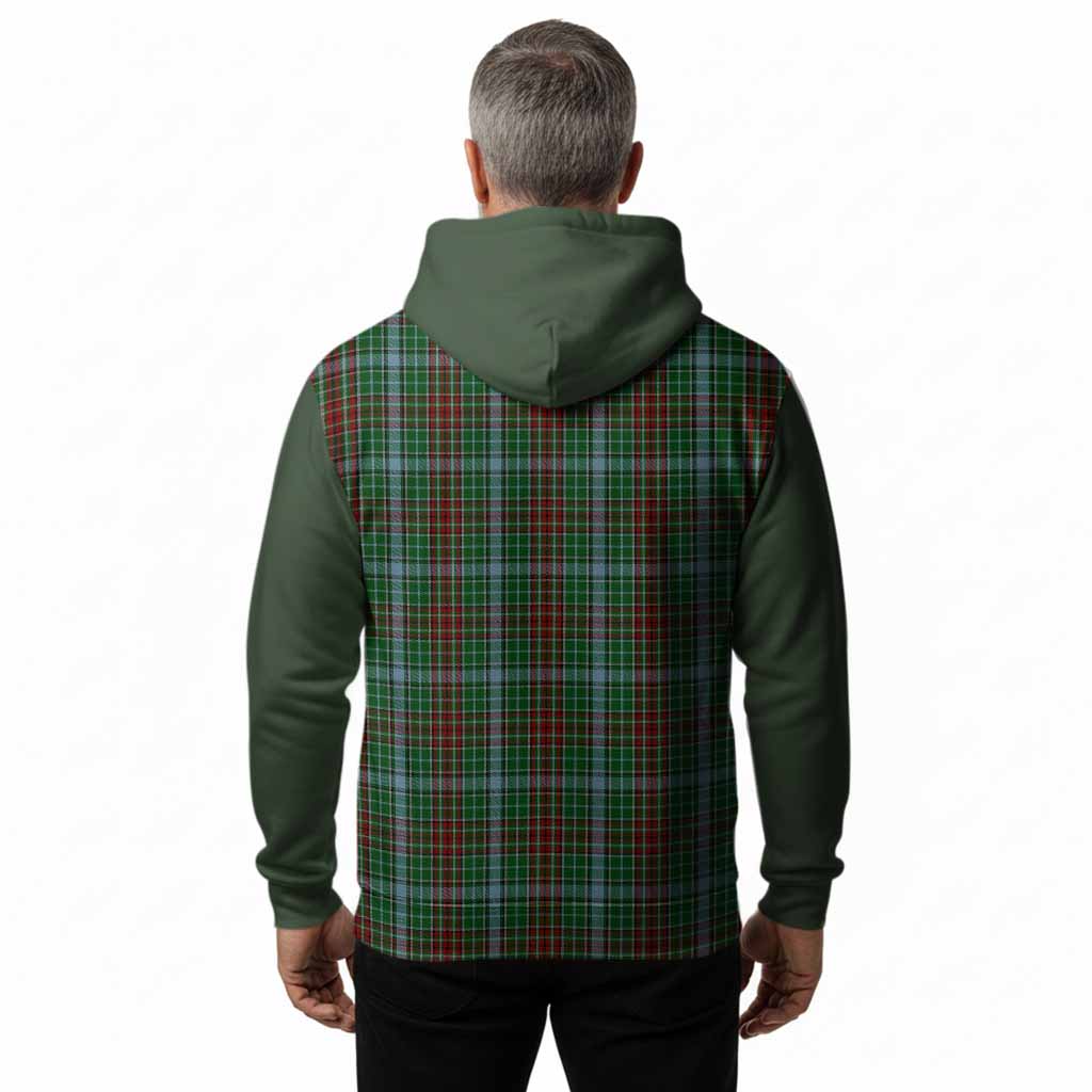 Gayre Tartan Accent Hoodie with Family Crest