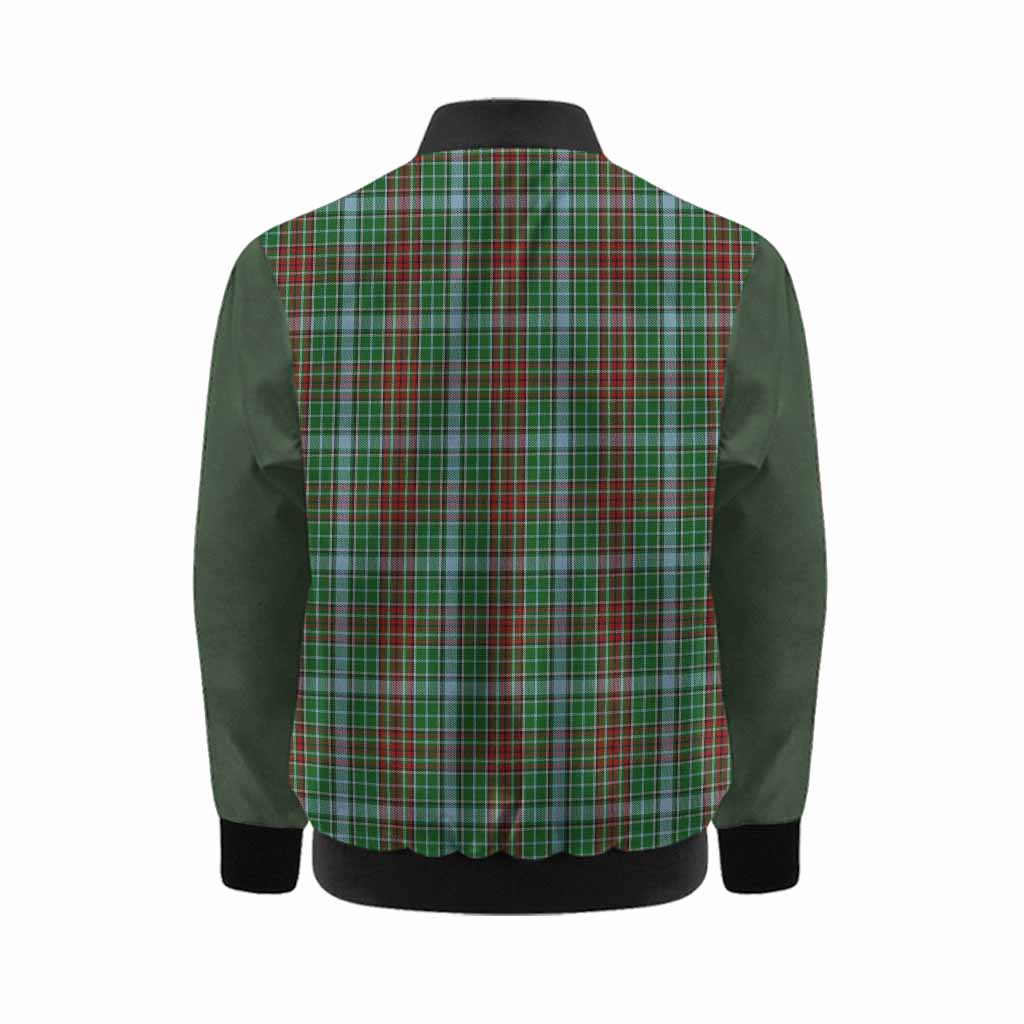 Gayre Tartan Accent Kid Bomber Jacket with Family Crest